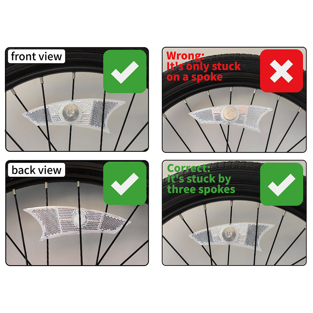 4pcs LED Bike Wheel Lights