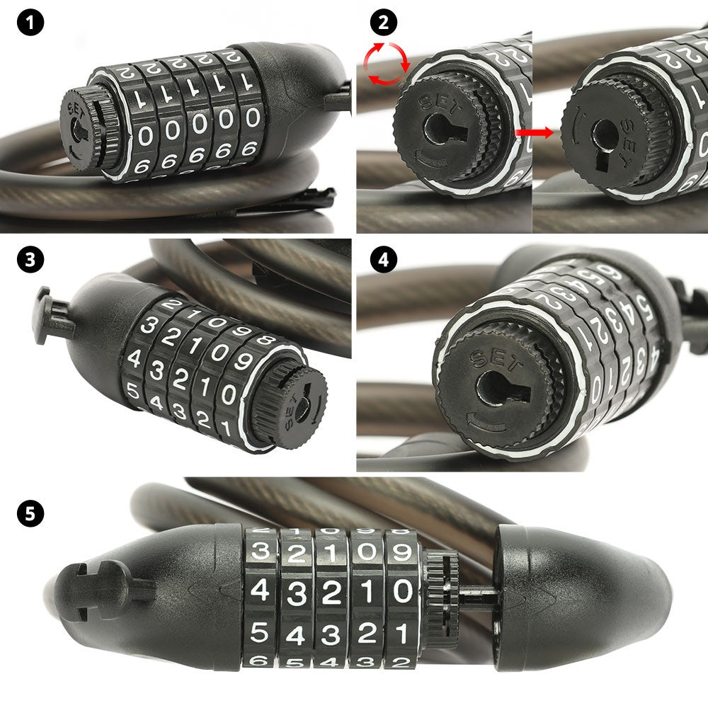 E-Bike Combination Lock 1.2m Cable