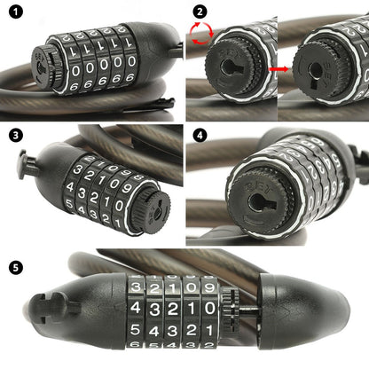 E-Bike Combination Lock 1.2m Cable